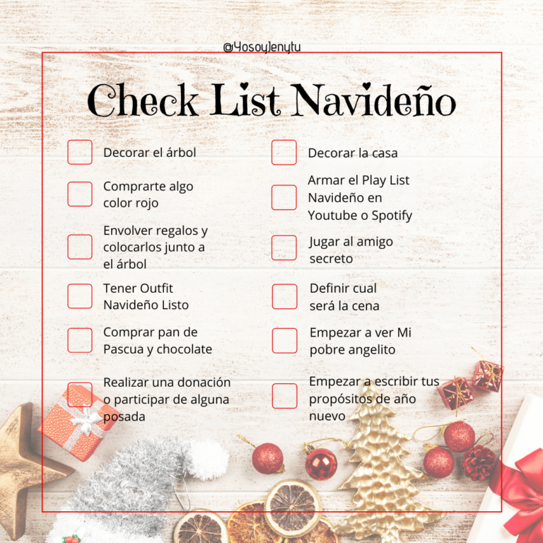 Check List Navideño - Jenniffer Fernández